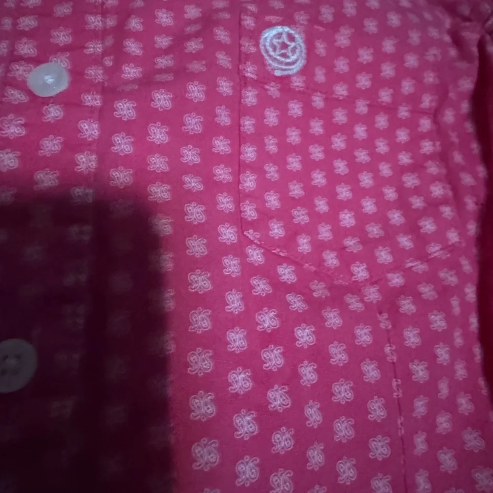 Women's Pink Button Down Shirt - Picture 3 of 4